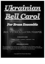Ukrainian Bell Carol - for Brass Ensemble